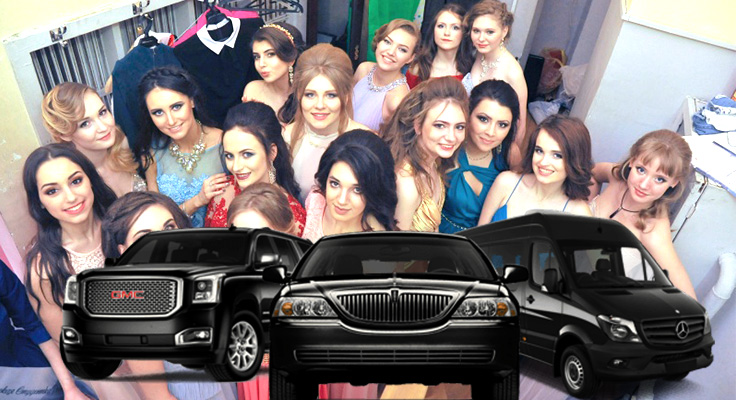 image collage for los angeles prom limo services