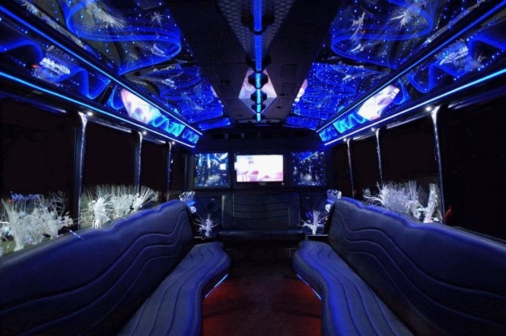 image is showing a party bus in Sacramento