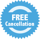 image is showing sign Free cancellation in Los Angeles