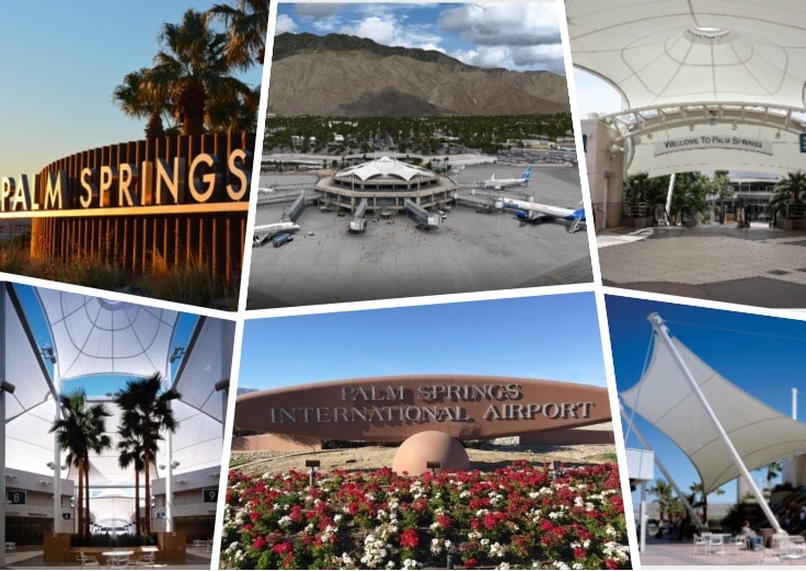 image is showing photos of palm springs airport