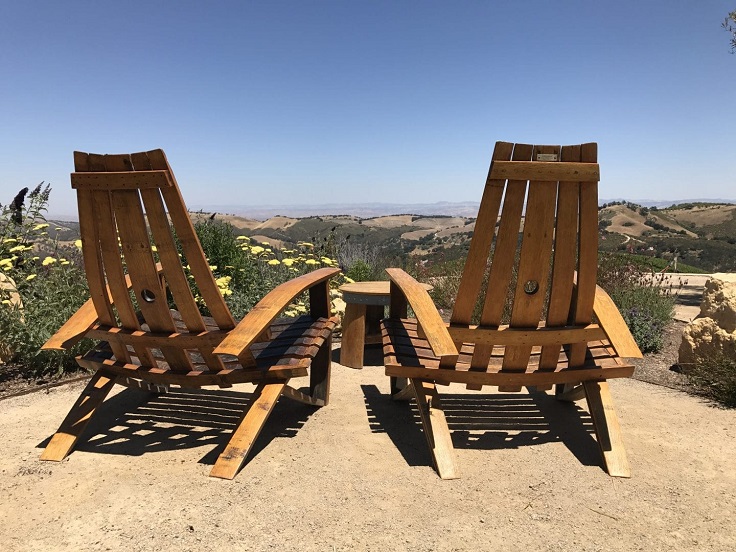 image is showing two chairs in Paso Robles, California