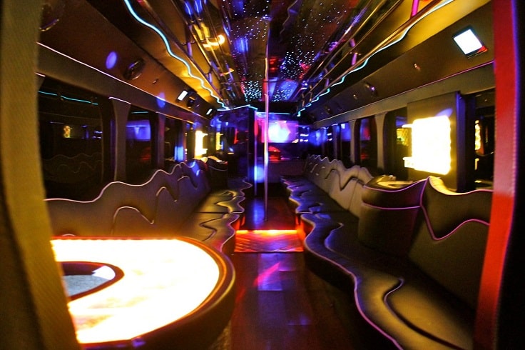 image is showing a party bus las vegas