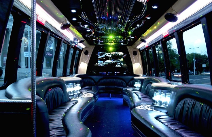 image is showing a party bus in Sacramento