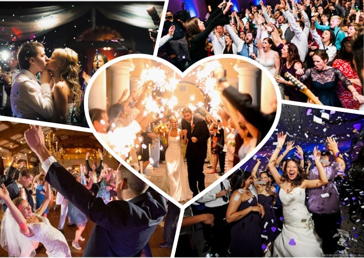 image is showing collage about wedding parties