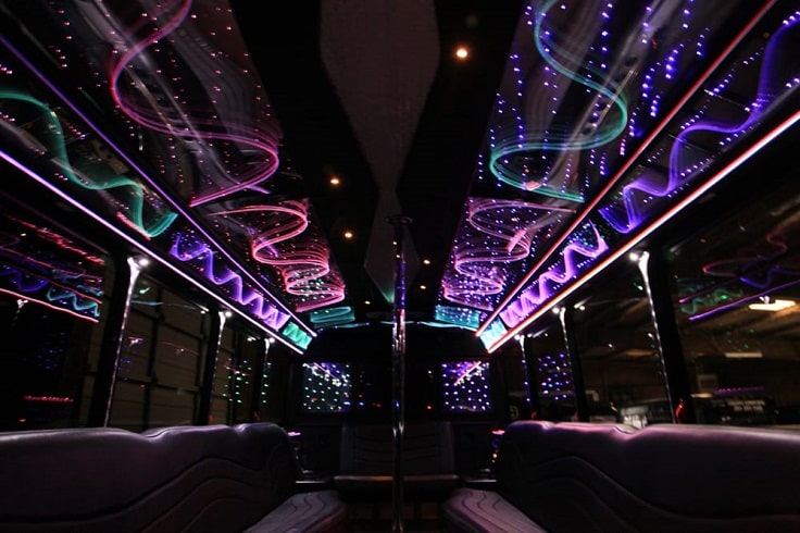 image is showing a party bus in Sacramento