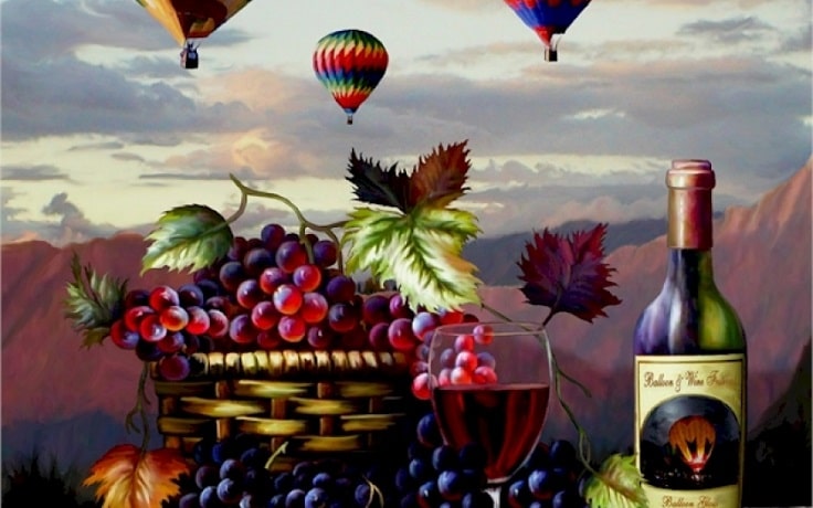 image is showing a painting about Temecula