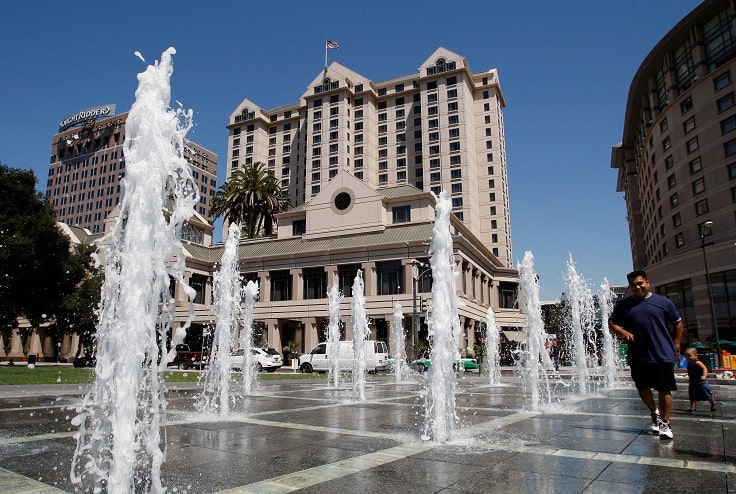 image is showing san jose downtown view