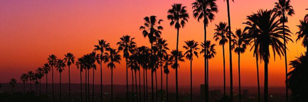 image is showing orange county sunset view